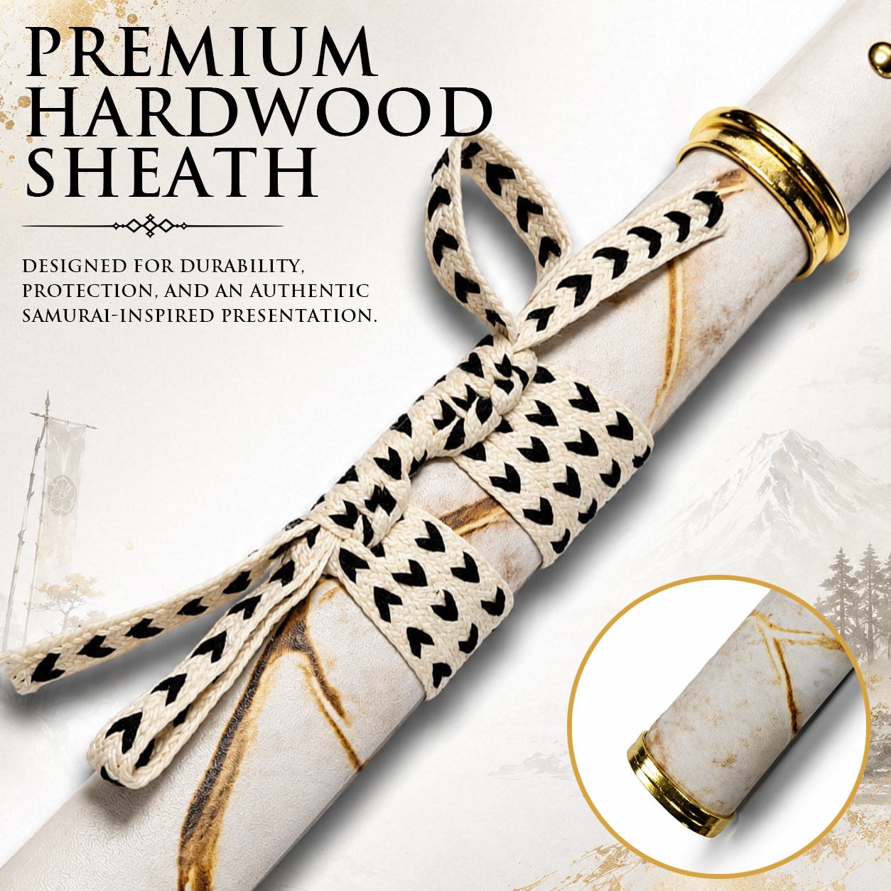 Ghost of Yōtei – Gilded Dawn Katana mit Scheide