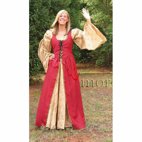 Renaissance Overdress, red, size XXL