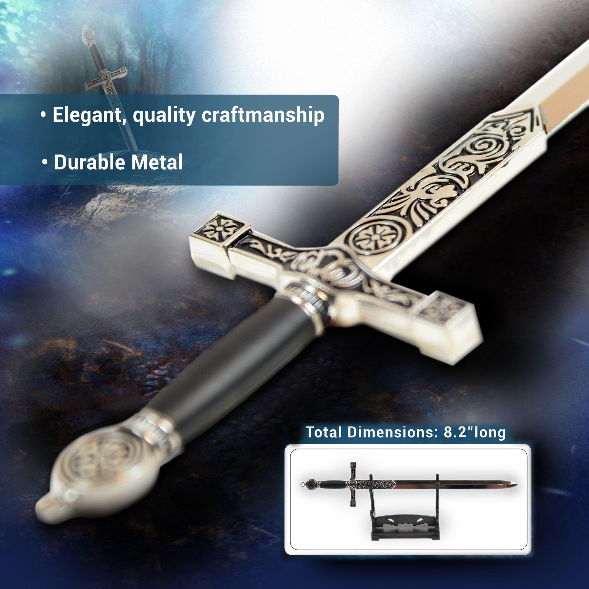 Excalibur Letter Opener with Stand