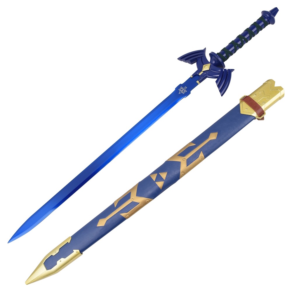 Zelda -  Links Master-Schwert (Blaue Stahlklinge) inkl. Scheide