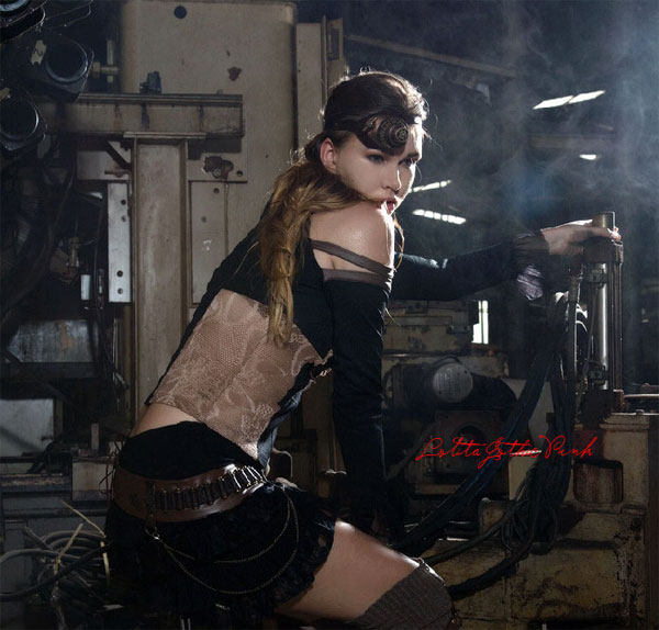 Monocle with LED black