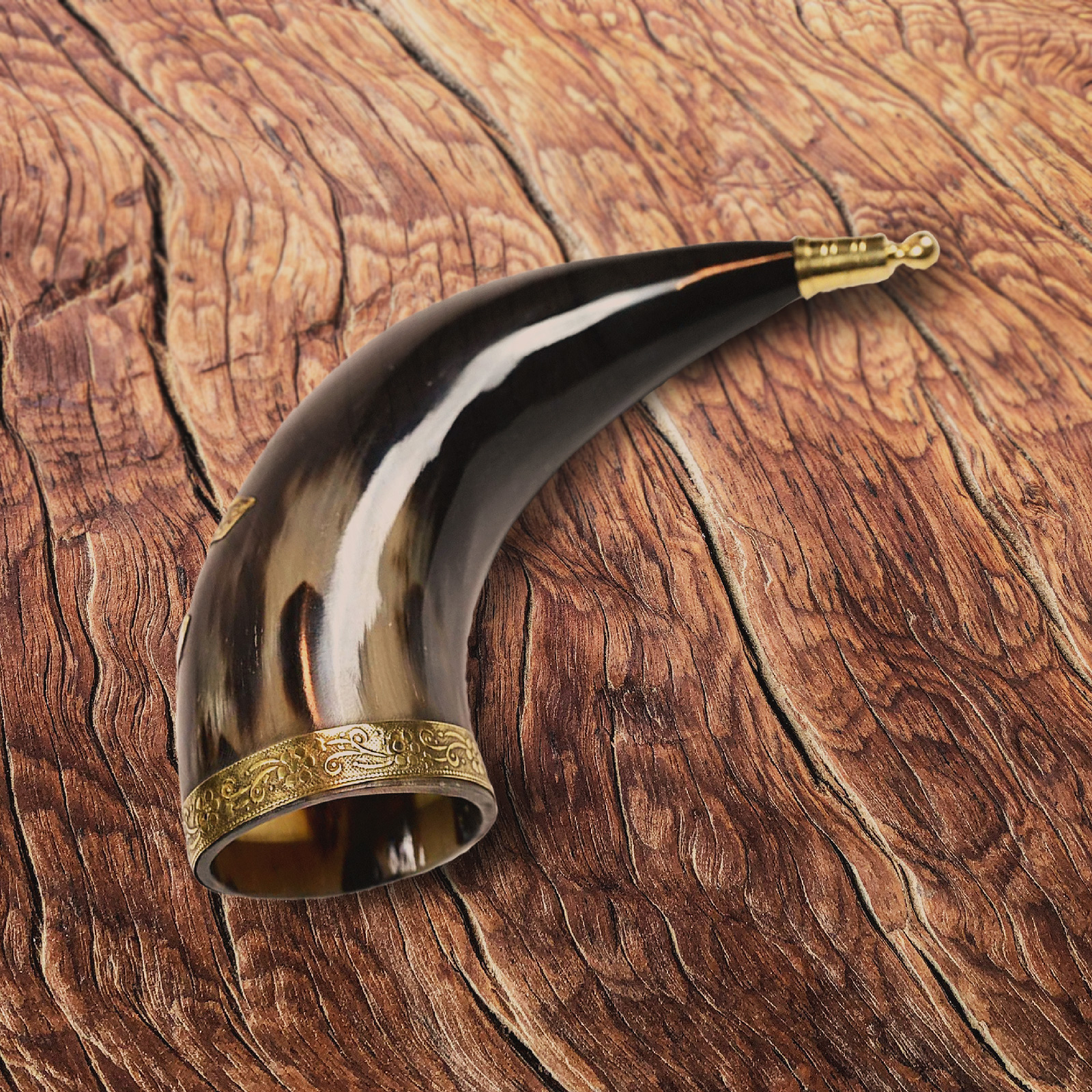 Thor Horn mit Lederband