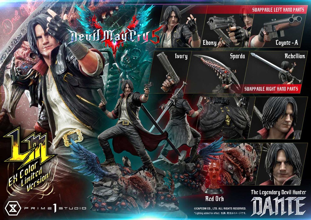 Devil May Cry 5 Statue 1/4 Dante Ex Color Limited Version 77 cm