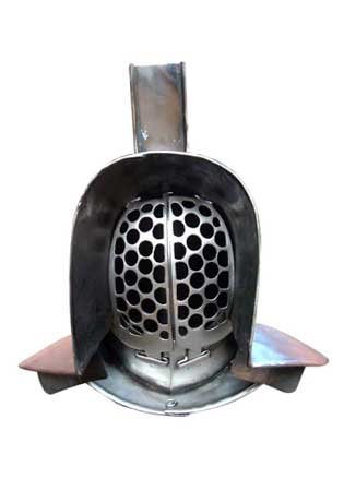 Murmillo Helm aus verzinntem Stahl