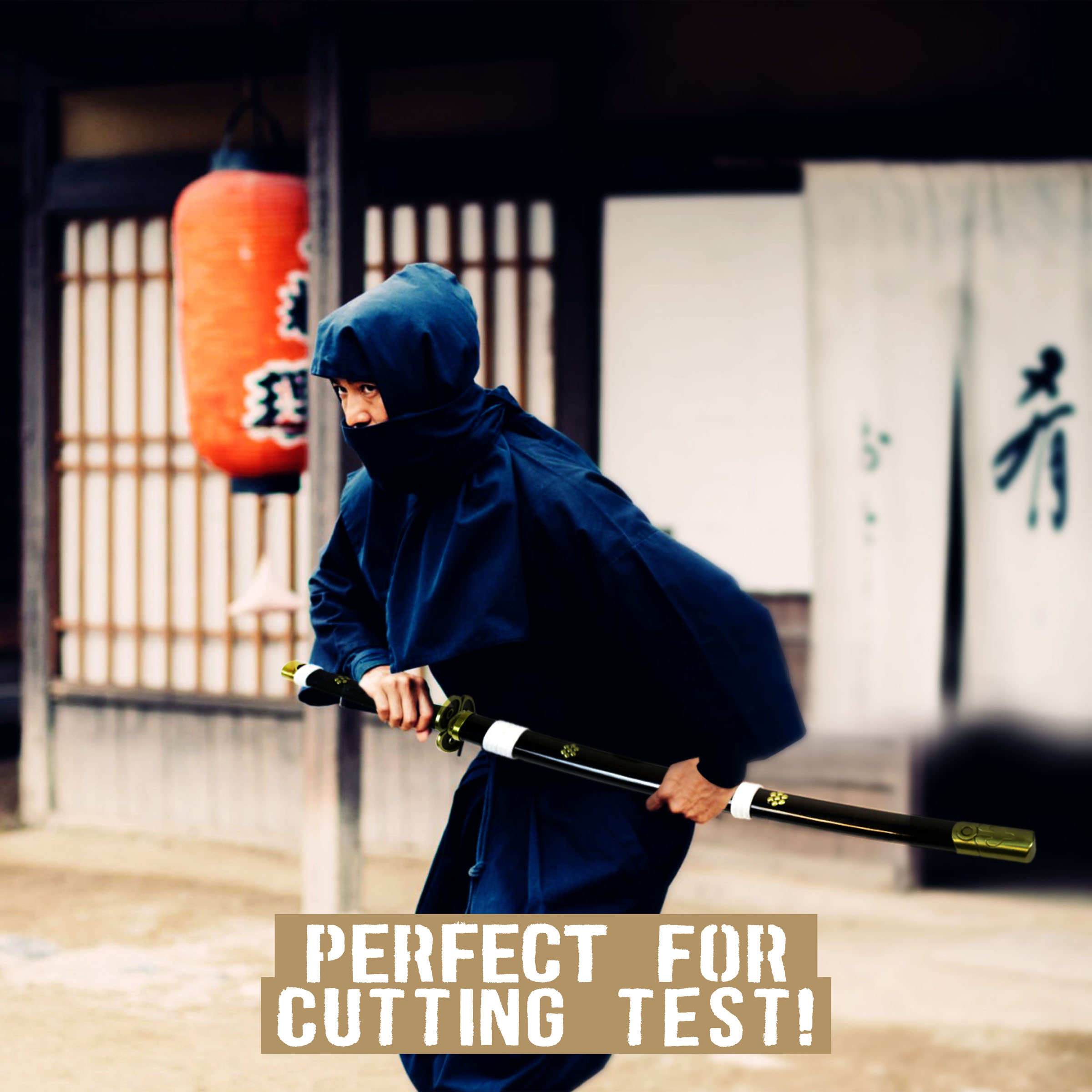 One Piece - Oden's Enma Schwert - handgeschmiedet & gefaltet, Set - Blutdamast Edition