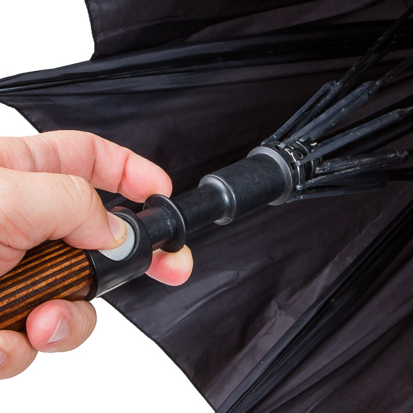 Selbstverteidigungs Regenschirm - Rundhakengriff