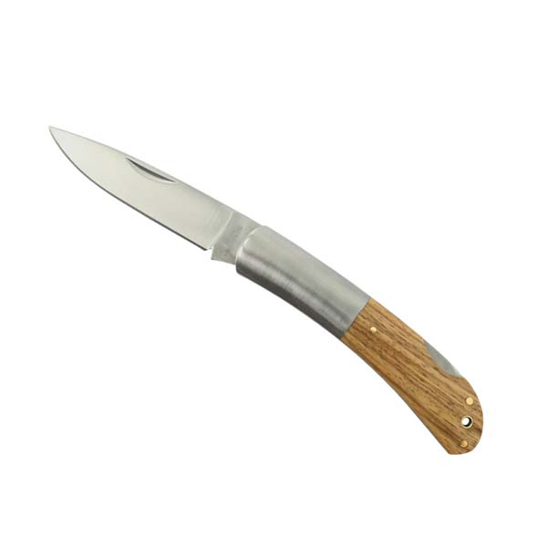 Pocket Knife Steel Jaws Large Zebra Wood