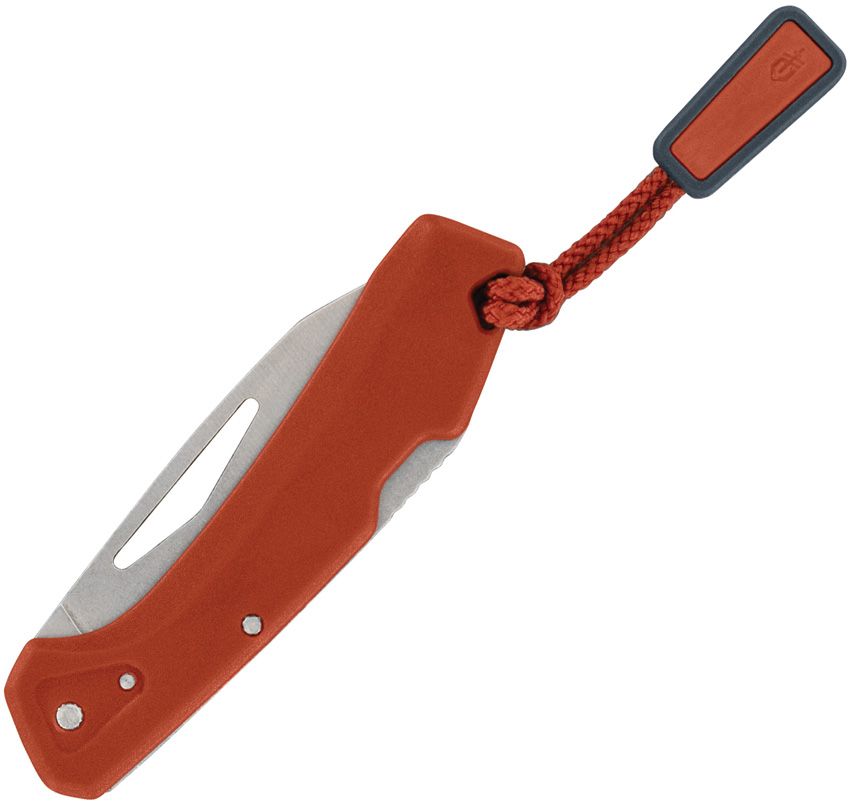 LST Mini, Stonewashed Modified Wharncliffe Blade, Burnt Orange GFN Handle