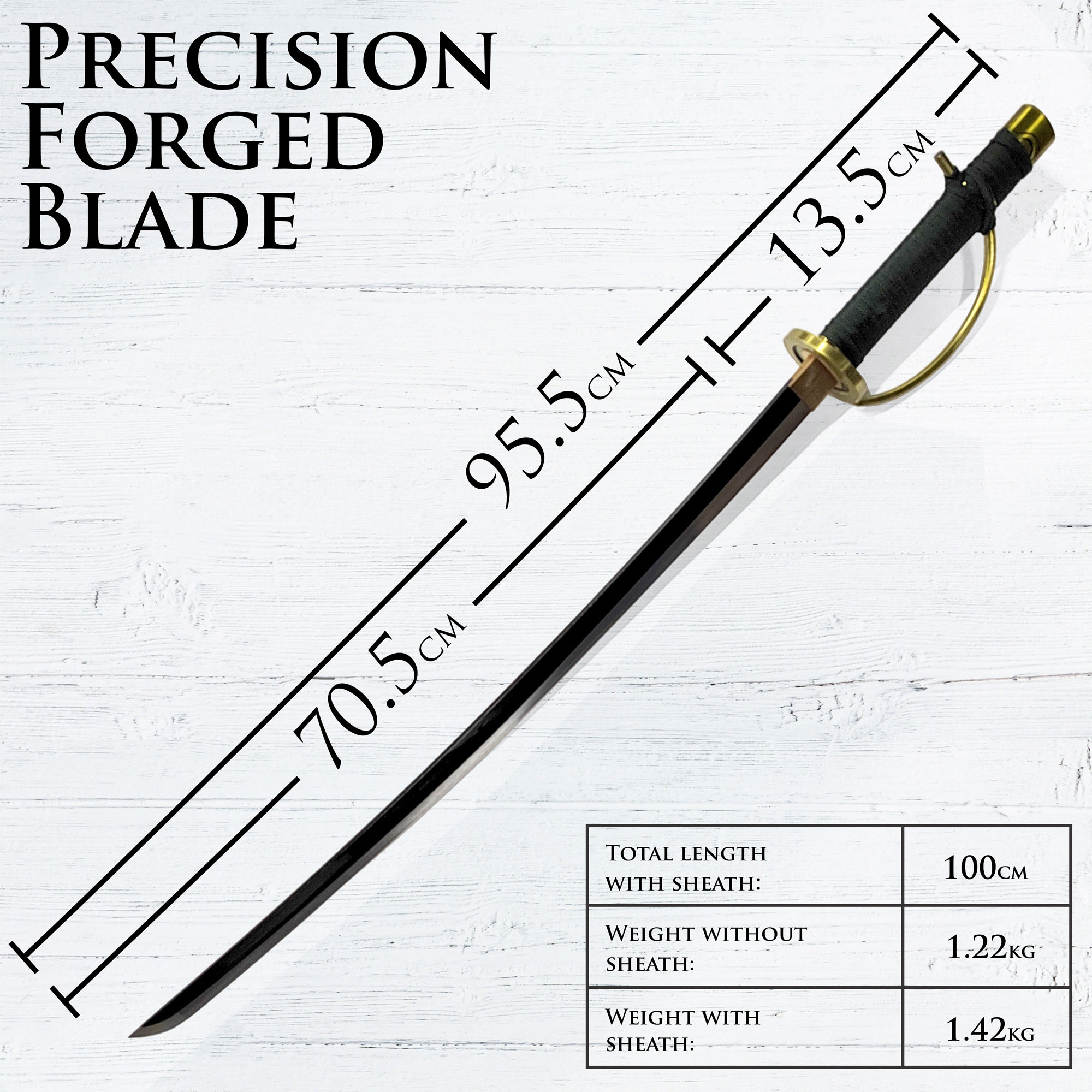 One Piece - Shanks's Sword with Sheath, Handforged