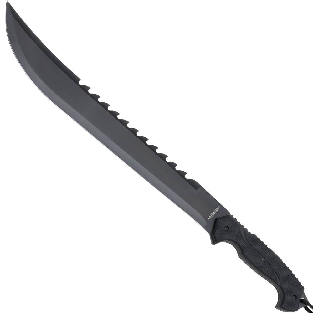 Machete with rubber handle