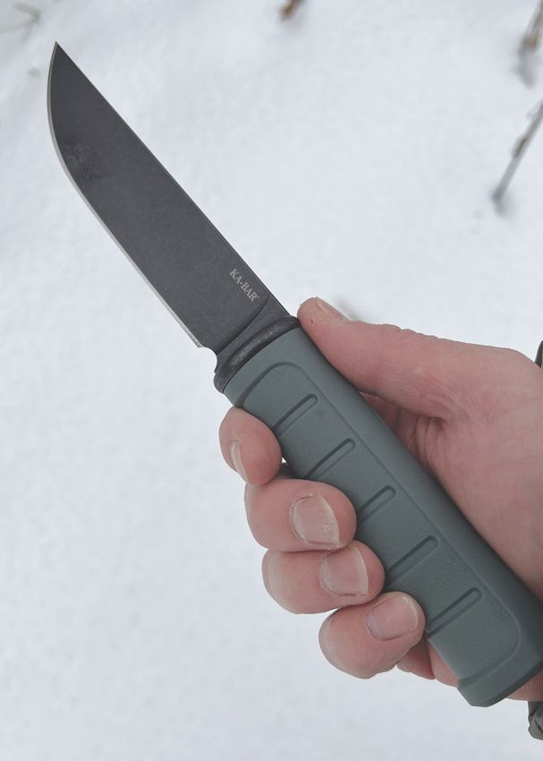 Dust II, D2 schwarze Clip-Point-Klinge, grüner GFN-Griff