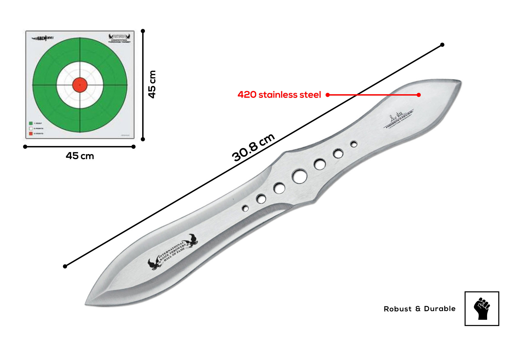 Hibben Competition Thrower Triple Set big