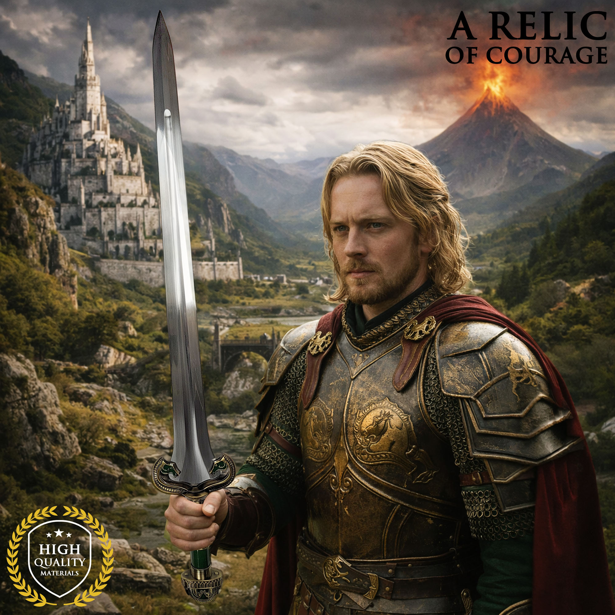 Théodreds Schwert mit Wandhalter