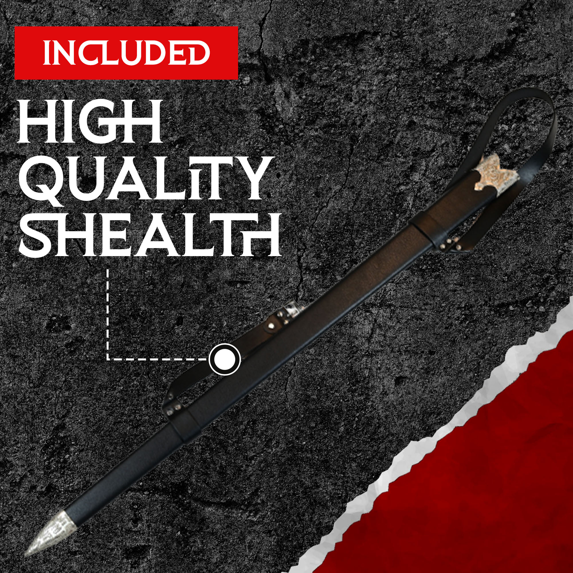 Witcher - Stahl Schwert mit Scheide - Typ II Witcher - Stahl Schwert mit Scheide - Typ II