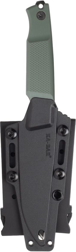 Apex, D2 schwarze Clip-Point-Klinge, grüner GFN-Griff