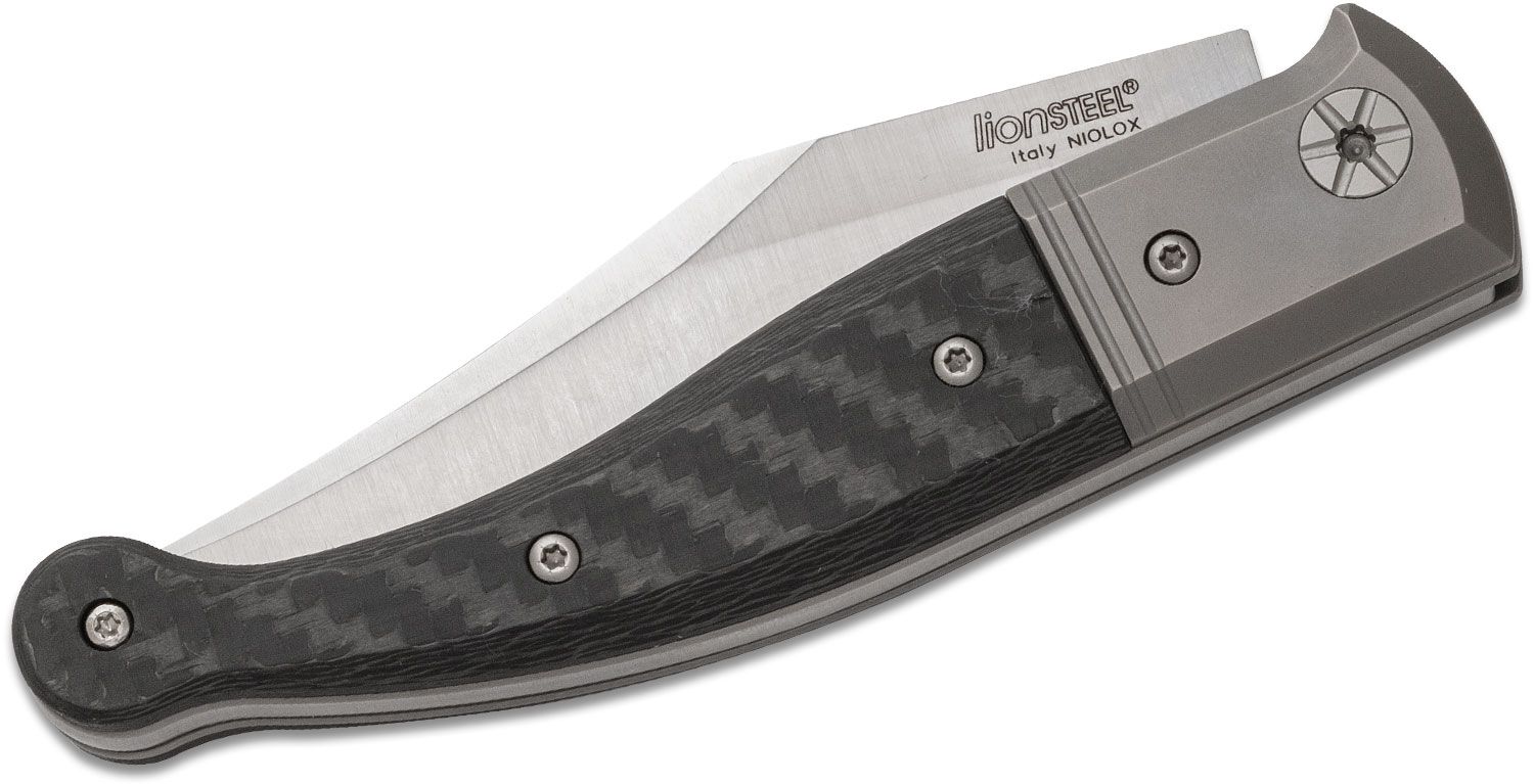 Gitano GT01 CF, Niolox Clip Point-Klinge, Kohlefaser-Griff