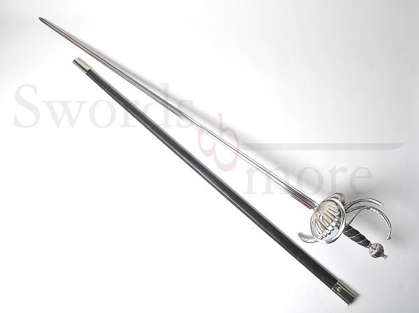 Geriffeltes Swept Hilt Rapier