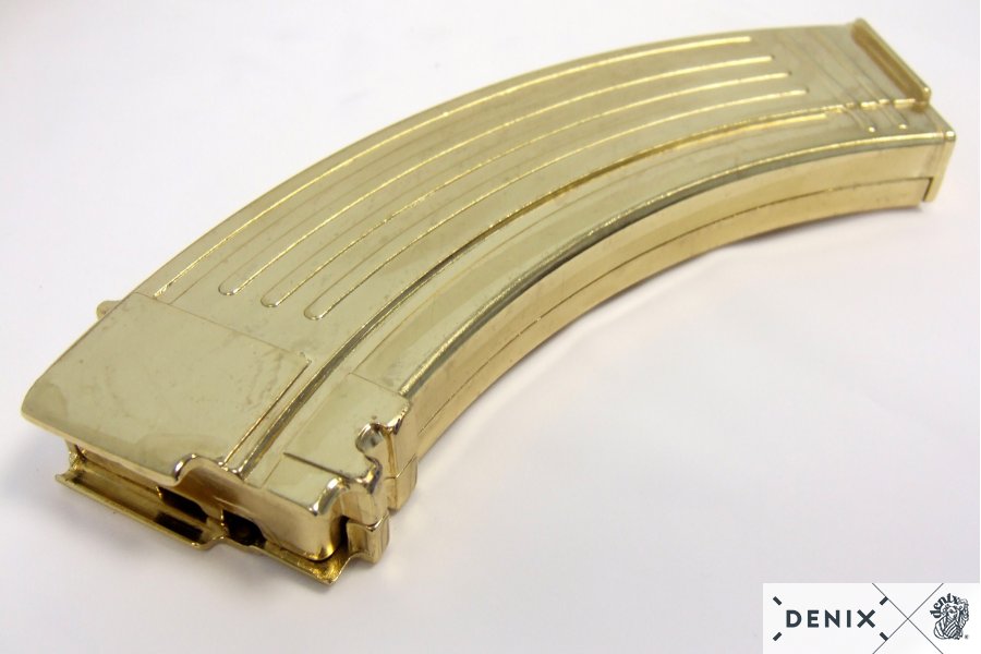 MG Kalashnikov AK 47 from 1947 Russia, gilded Sadam version