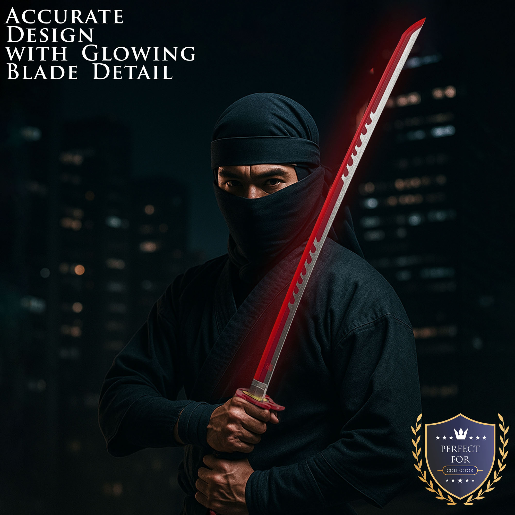 Demon Slayer: Kimetsu no Yaiba - Tanjiro Kamado Sword v2 - Fire Breath - LED Version