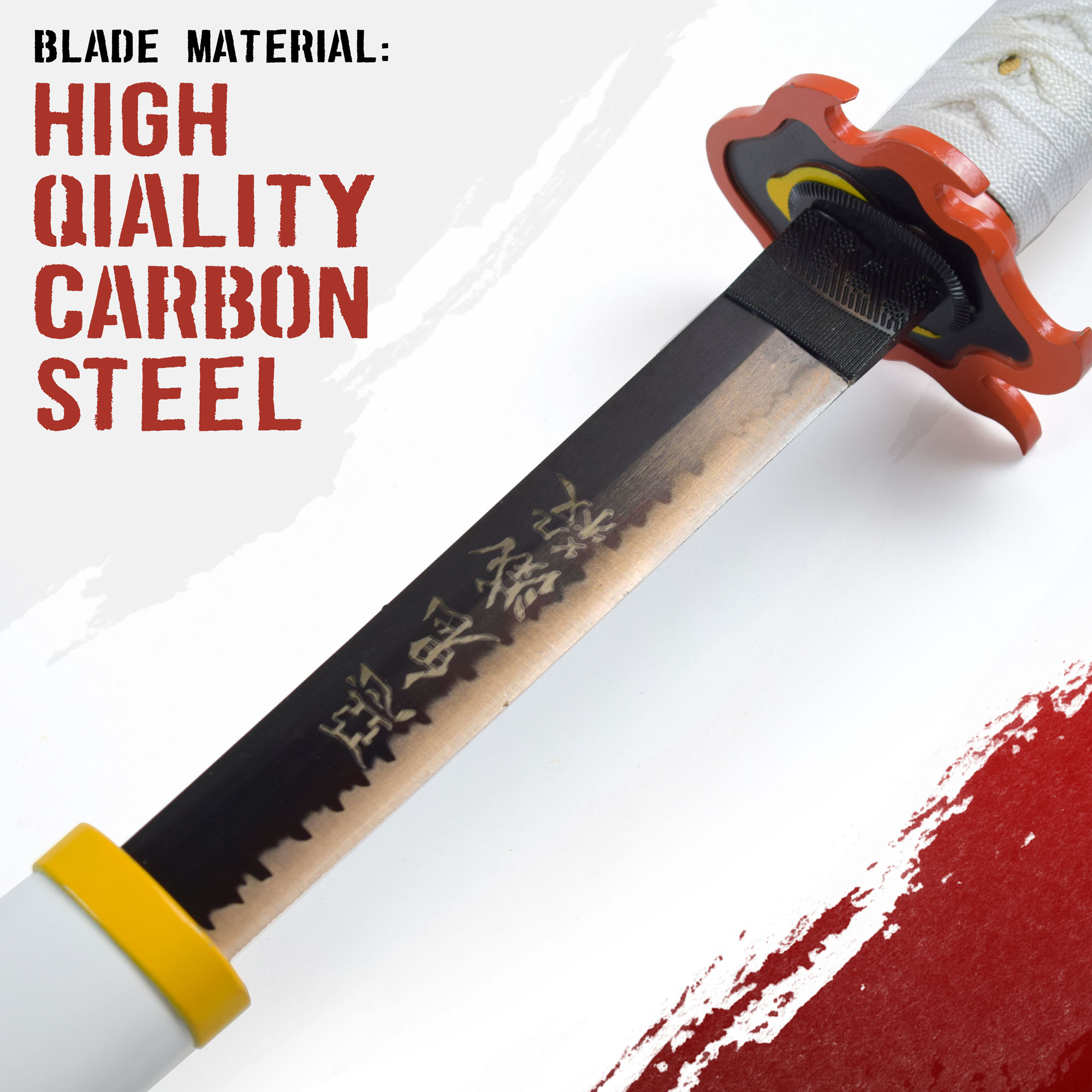 Demon Slayer: Kimetsu no Yaiba - Rengoku Kyoujurou Schwert - handgeschmiedet