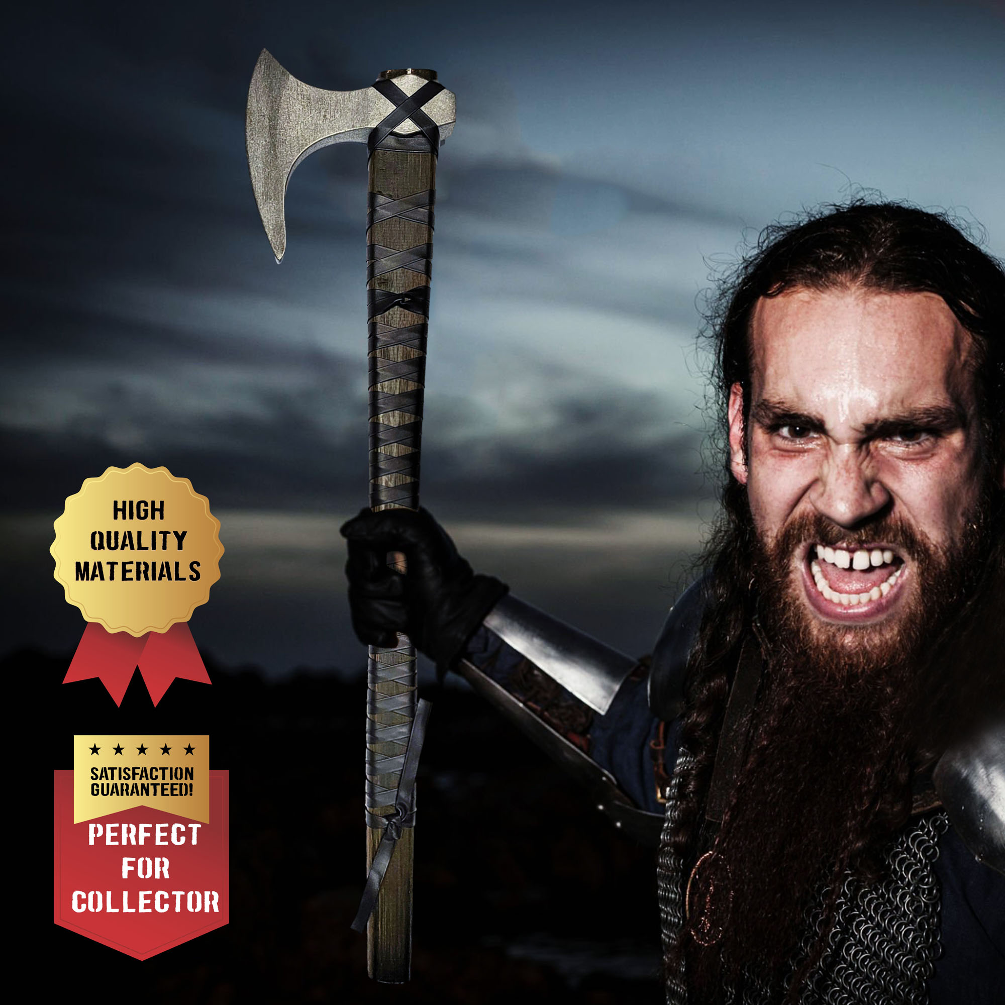 Vikings - Ragnar's Axt mit Wandtafel