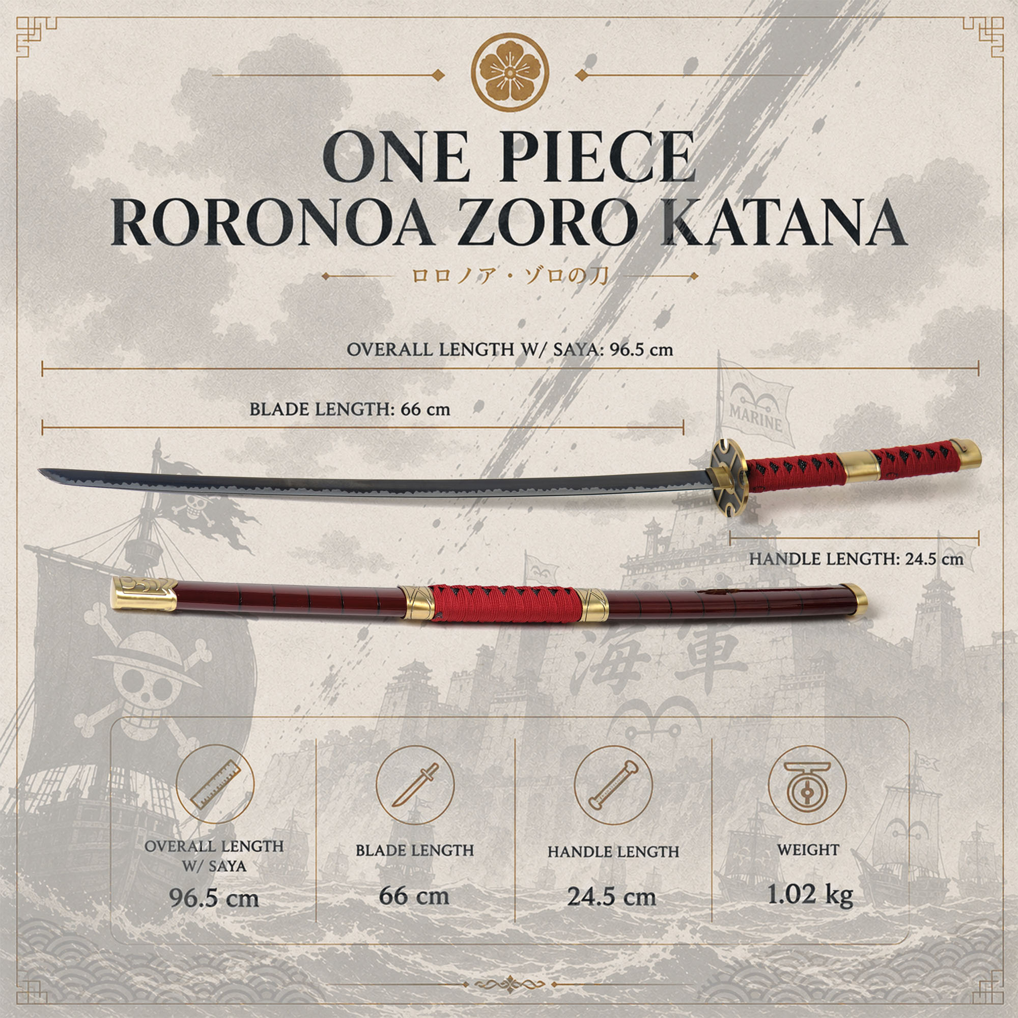One Piece Roronoa Zoro Katana