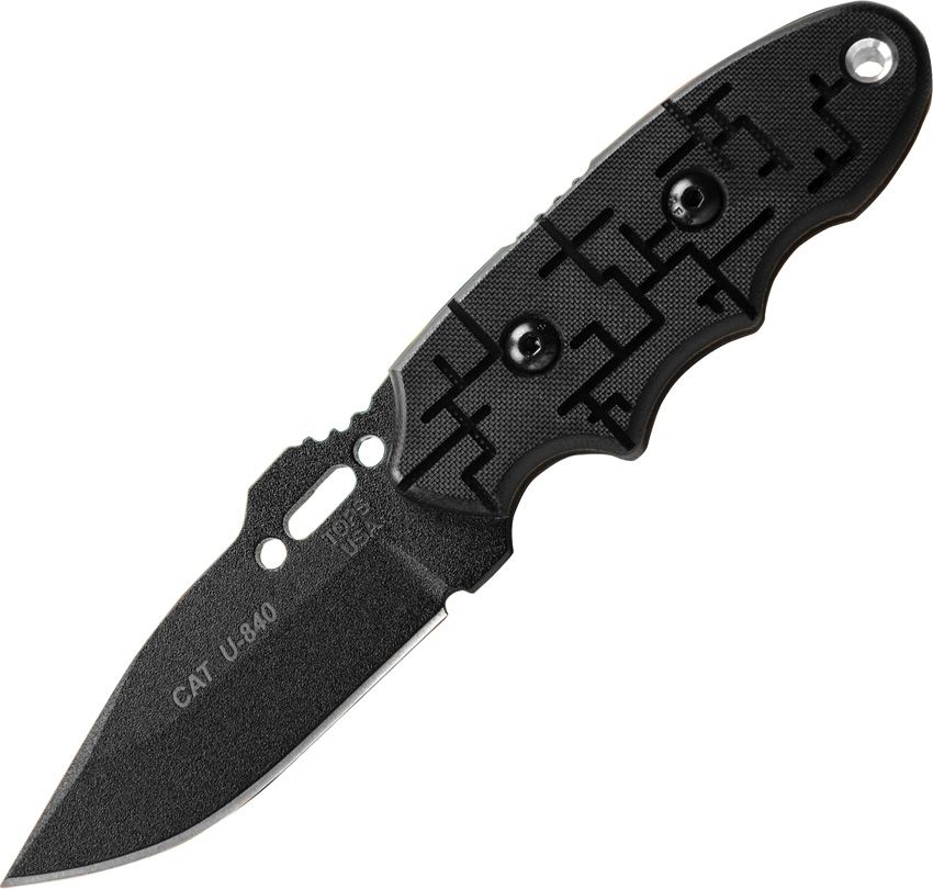 CAT-Covert Anti Terrorism, Black, Drop Point Blade