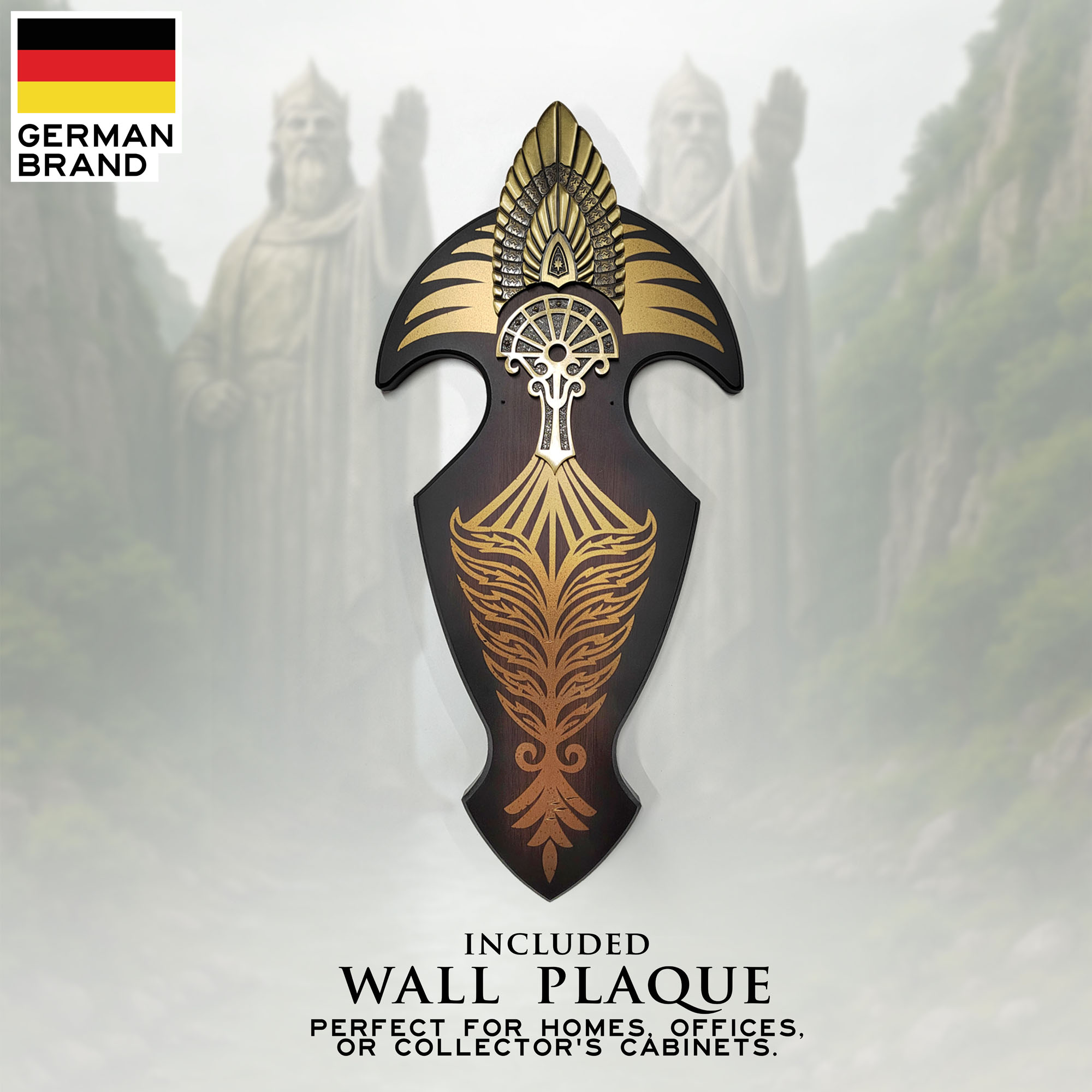 Anduril Schwert mit Scheide und Wanddisplay