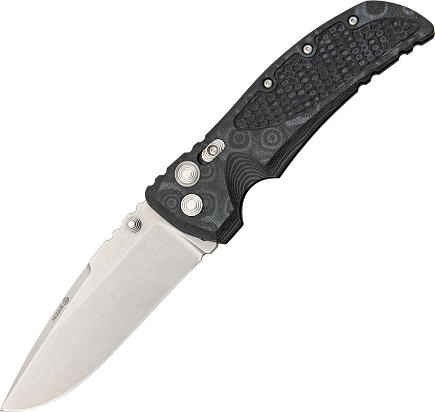 EX01 Large Drop Point Blade, G-Mascus Black G-10 Handles