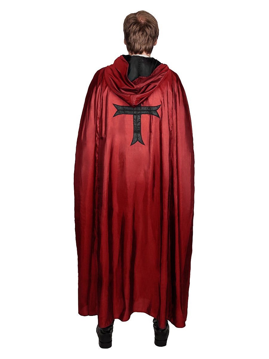 Red Hooded Cape with Cross