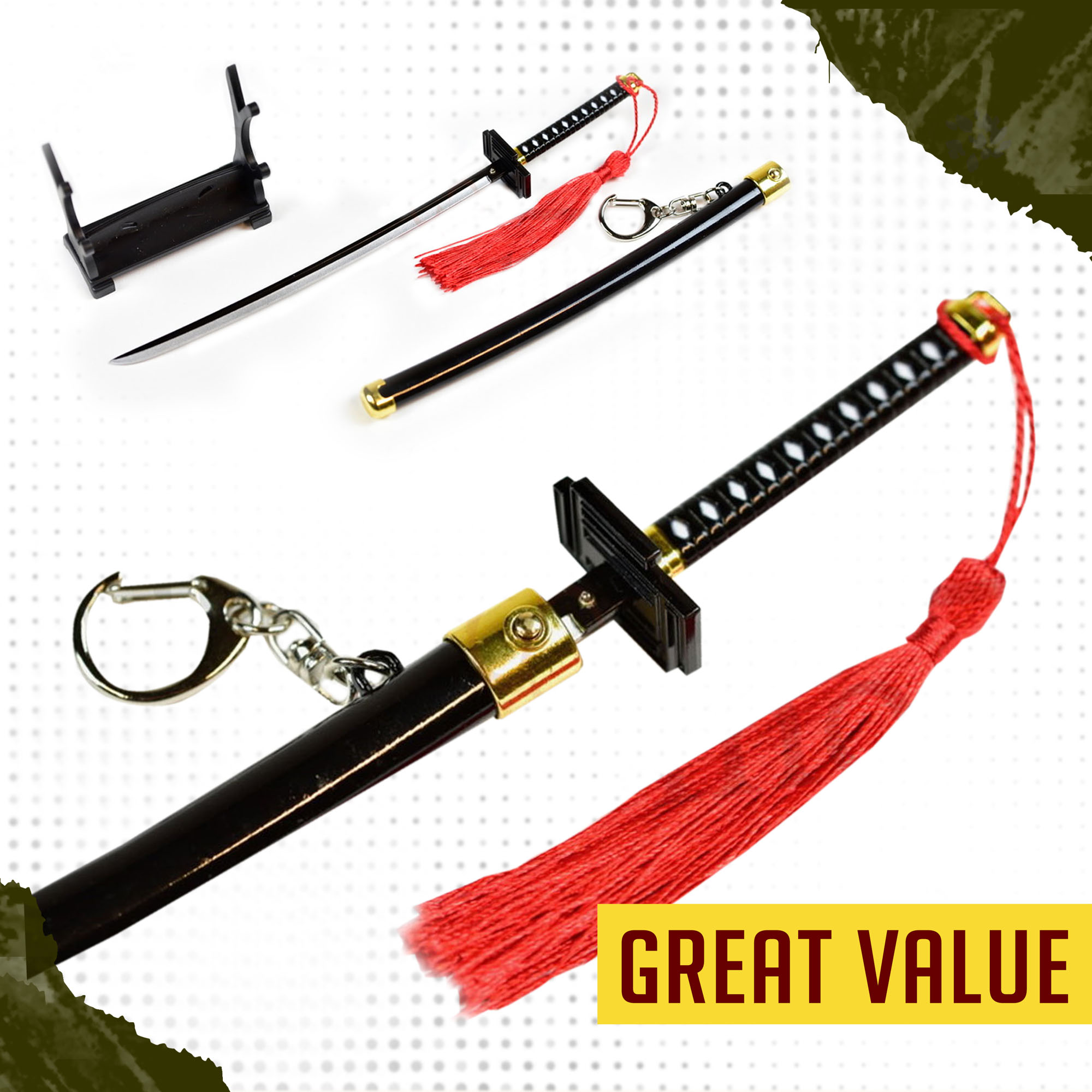 Bleach - Bankai Cutting Moon Schwert - Brieföffnerversion mit Ständer