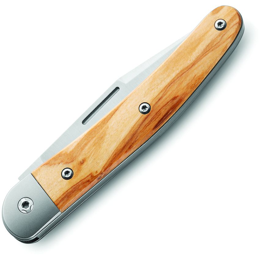JK1, M390 Clip Point Blade, Olive Wood Handle