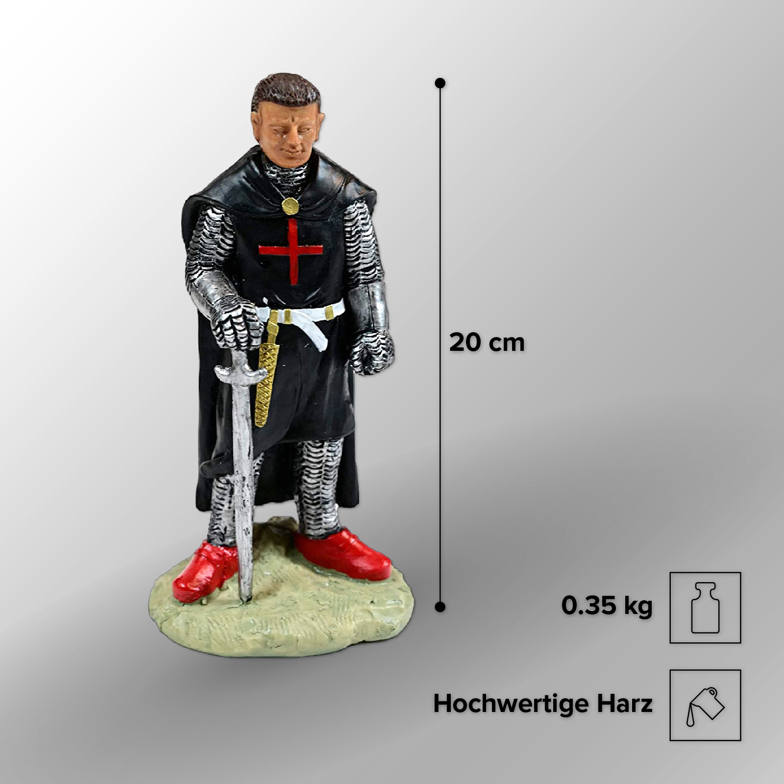 Miniature Knight made of resin