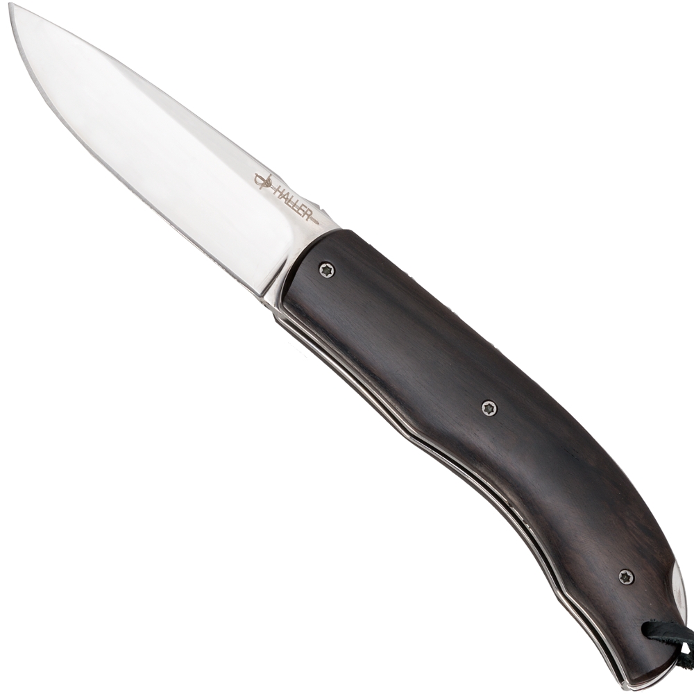 Pocket knife with an ebony handle