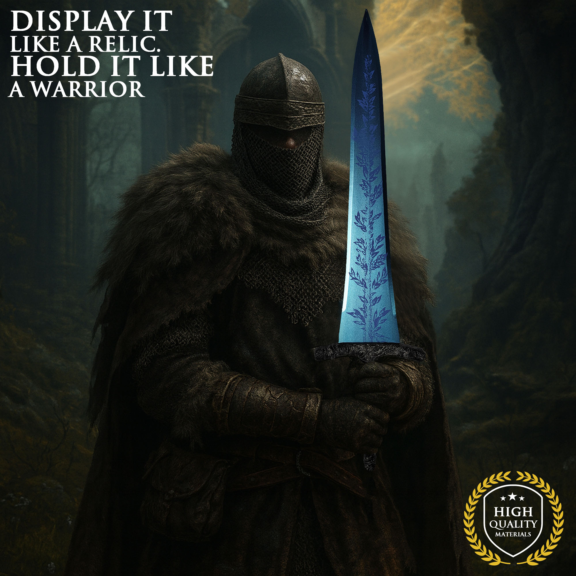 Elden Ring - Dark Moon Großschwert mit Scheide - Holzversion