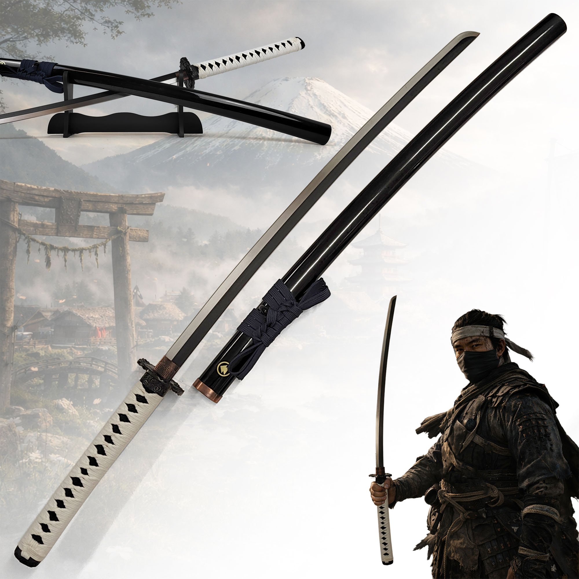 Ghost of Tsushima - Jin Sakai Katana mit Scheide und Ständer