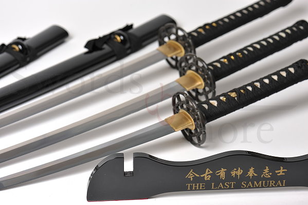 3-teiliges "Der letzte Samurai" Schwert Set handgeschmiedet