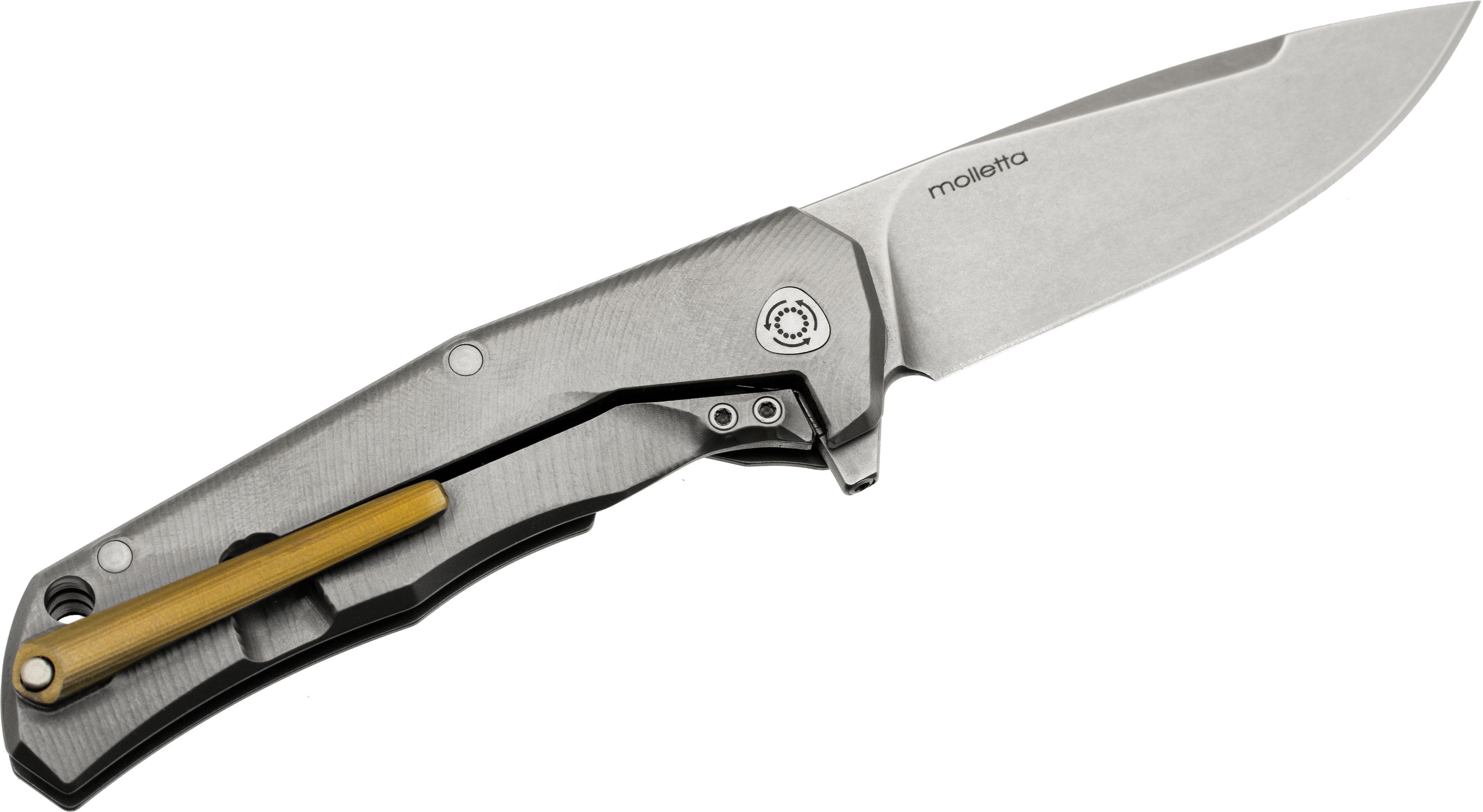 Three Rapid Exchange, Klinge aus M390, Griffe aus mattiertem Titan