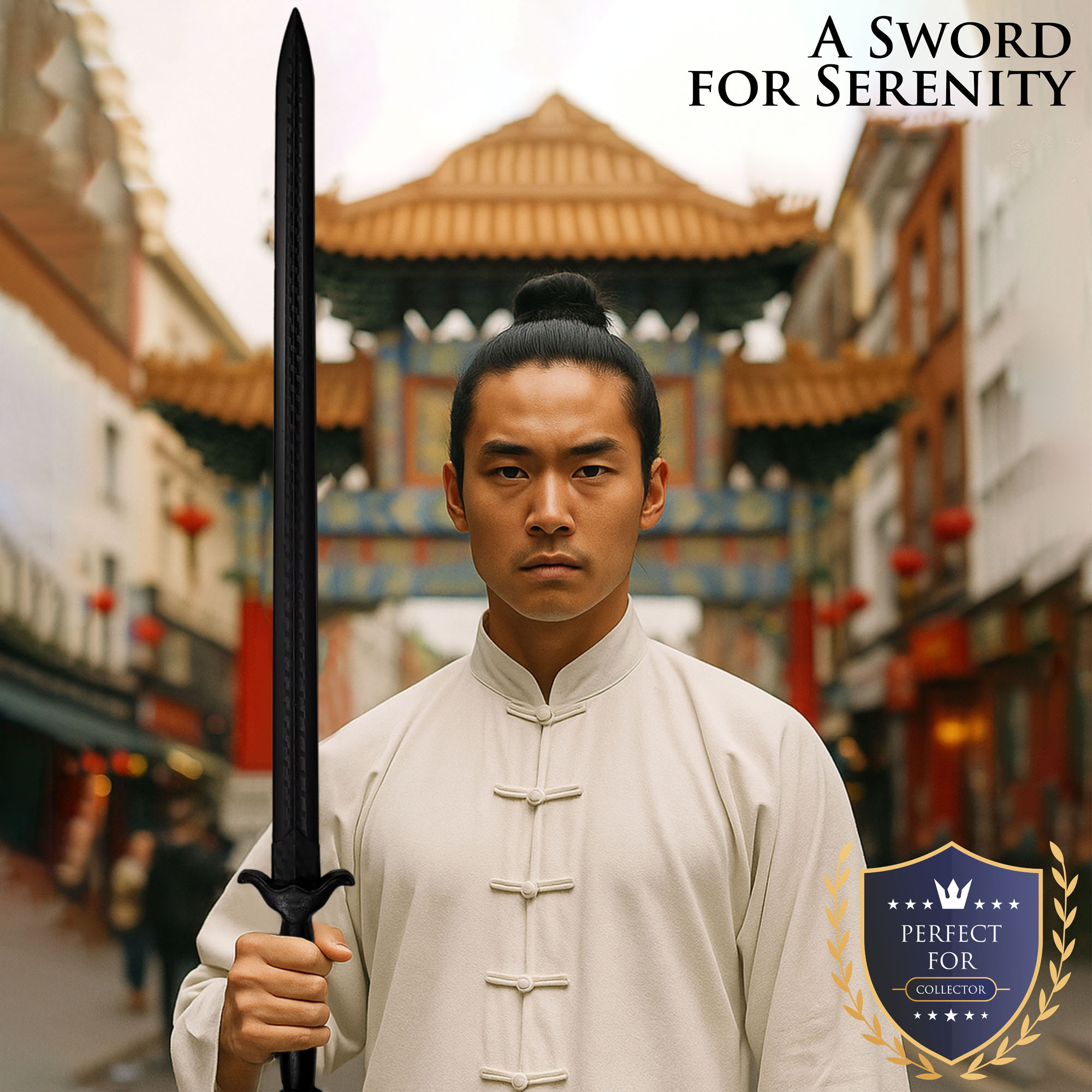 Tai Chi Schwert mit Scheide, Trainingsschwert aus Polypropylen