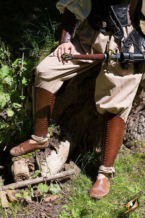 Beinschienen Squire Hellbraun, Größe L