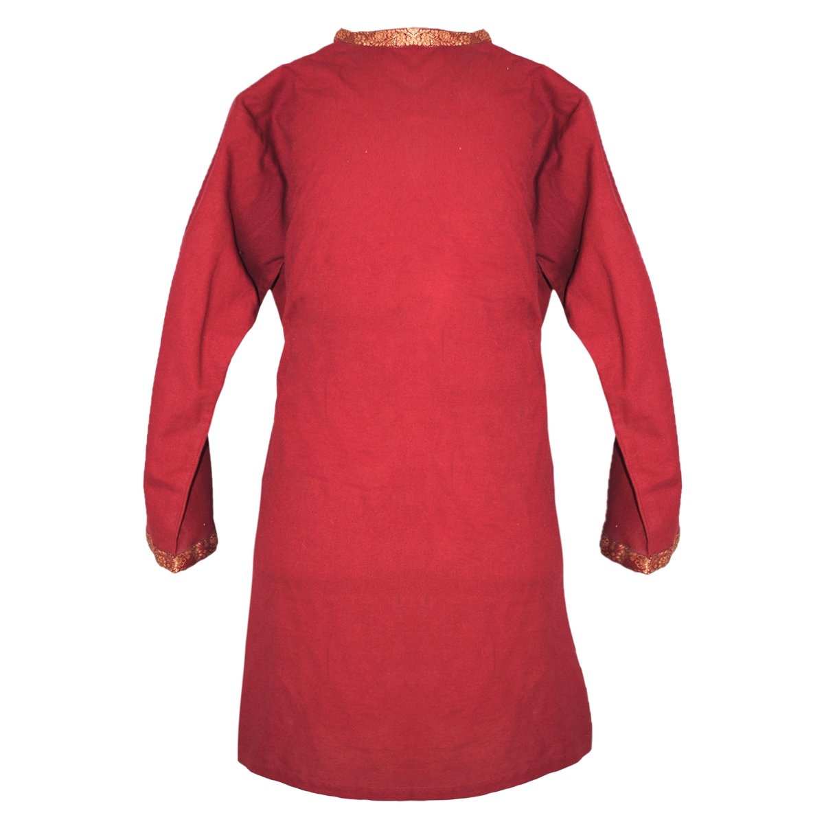 Baumwollhemd mit Schleife, Burgund, Größe XL