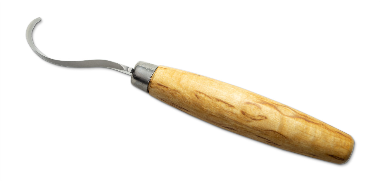Curly Birch Spoon Carving Knife