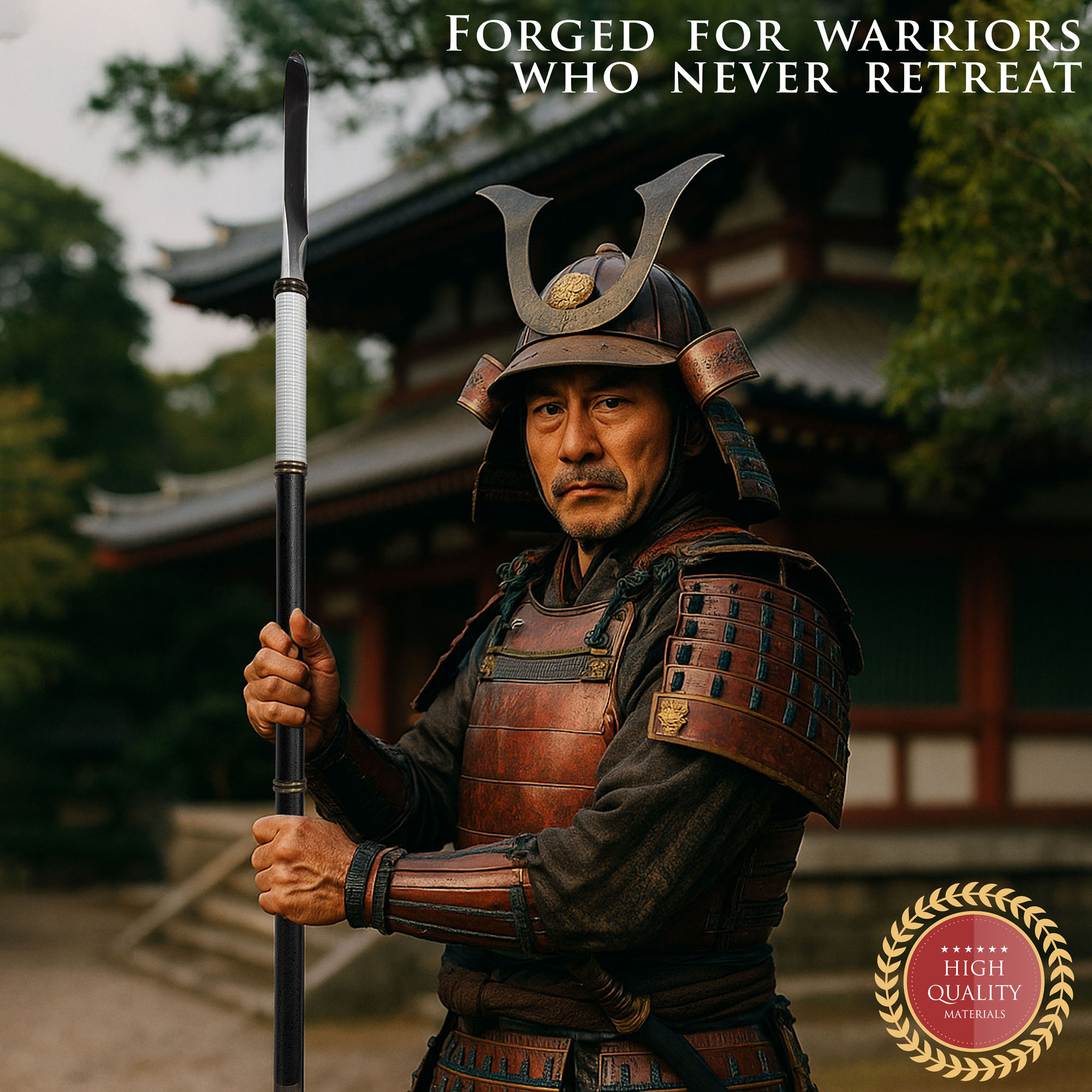 Geschmiedeter Yari Speer