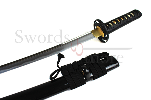 Wave Wakizashi (No Bo-hi) Square Tsuba