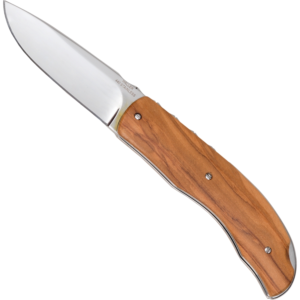 Pocket knife olive wood handle