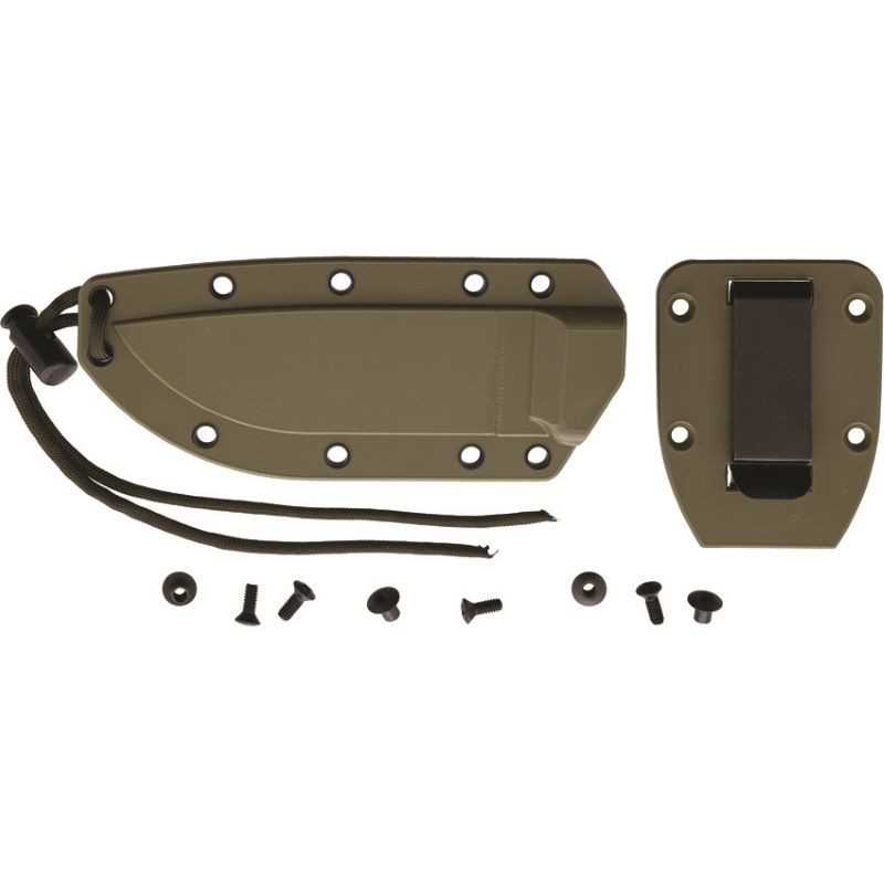 Esee Model 4 Plain Edge with sheath, black