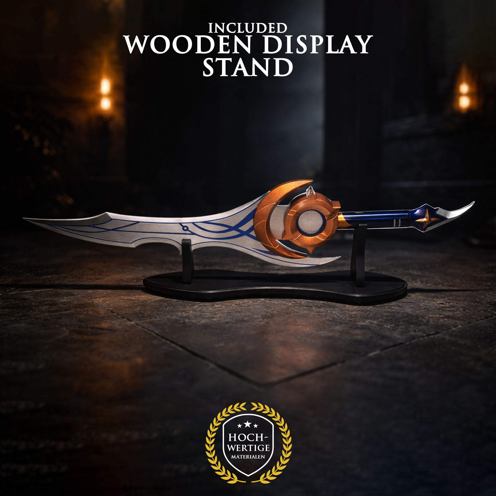 Solo Leveling – Night Blade Moon Shadow – Silver (incl. Stand)