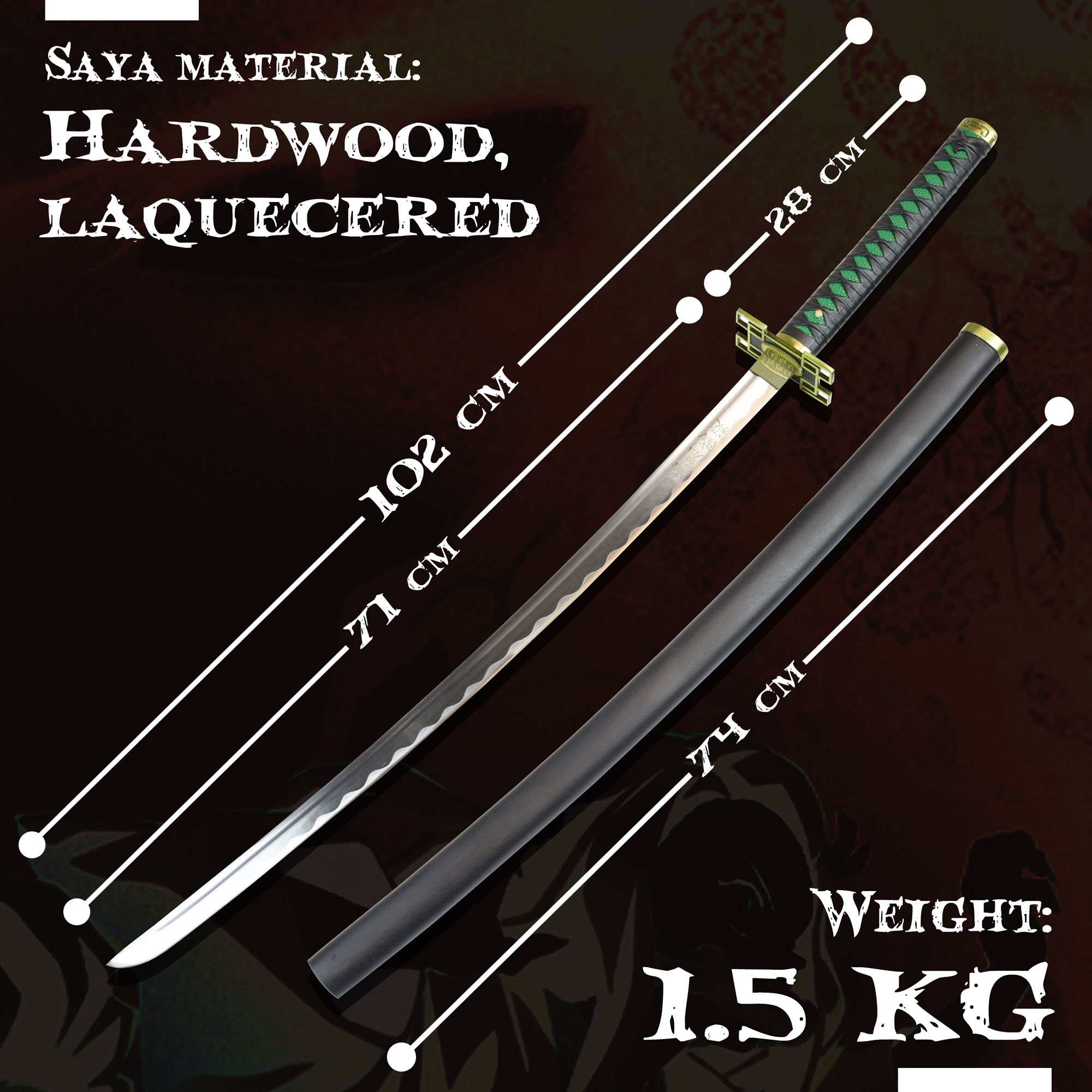 Demon Slayer: Kimetsu no Yaiba - Tokitou Muichirou's Sword - handforged