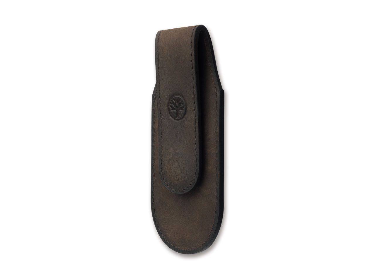 Magnetic Leather Pouch Brown Small
