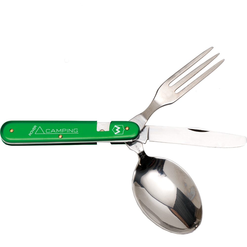 Camping cutlery, green